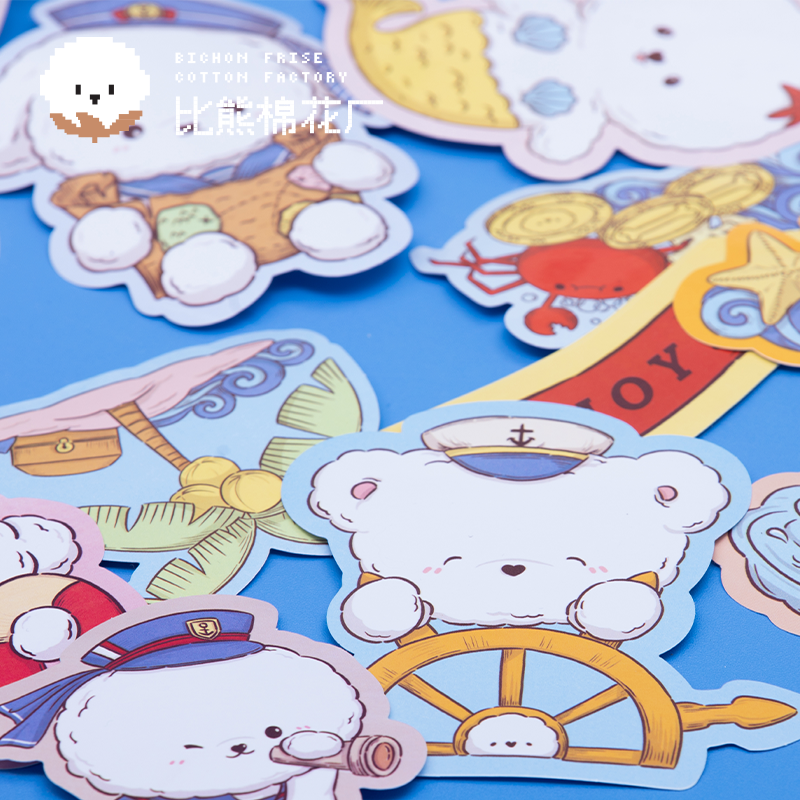 Sailor Series Large Waterproof Sticker