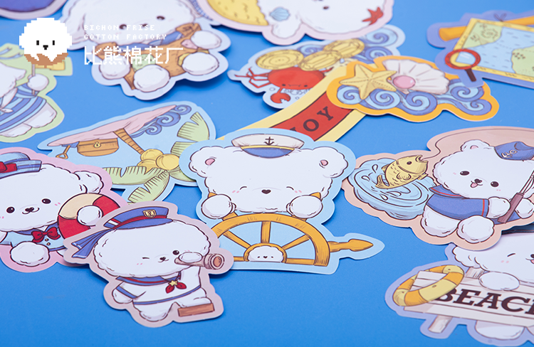 Sailor Series Large Waterproof Sticker