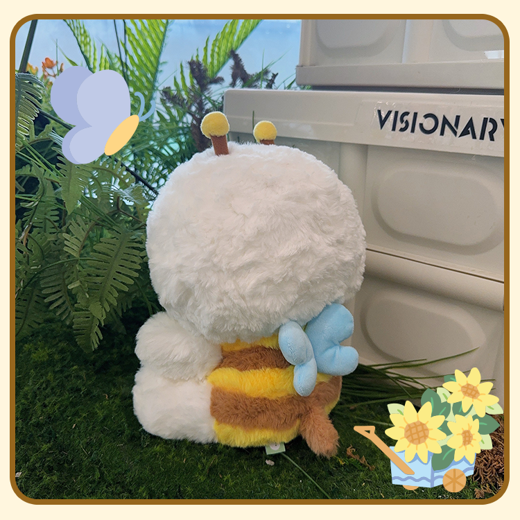 Sunflower Series Little Bee-chon Bichon Plush Toy