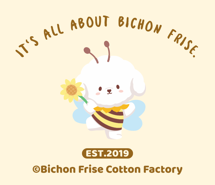 Sunflower Series Little Bee-chon Bichon Plush Toy